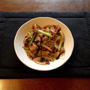 パッとおいしい❤豚肉とほうれん草の炒め物